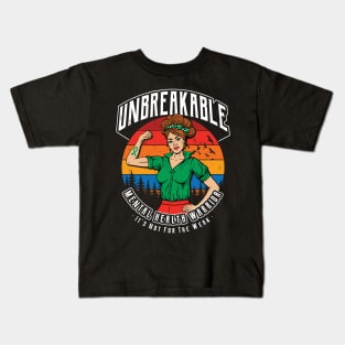 Unbreakable Mental Health Warrior Kids T-Shirt